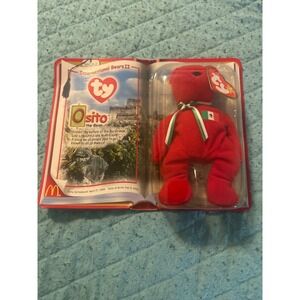Ty Teenie Beanie Babies 2000 Osito the Bear Mexico International Bears II Sealed